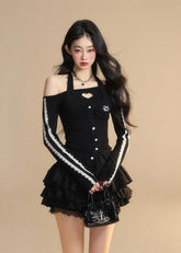 American Style Lace T-shirt